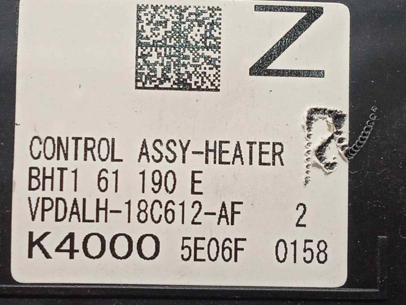 Recambio de mando climatizador para mazda 3 lim. () 2.2 turbodiesel cat referencia OEM IAM BHT161190E  