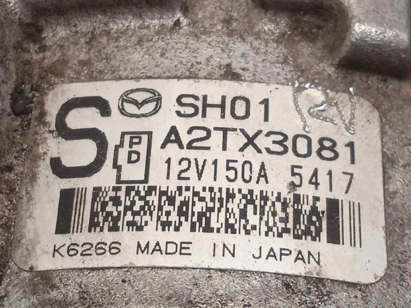 Recambio de alternador para mazda 3 lim. () 2.2 turbodiesel cat referencia OEM IAM SH0118300  A2TX3081