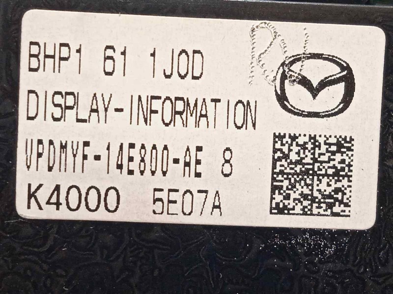 Recambio de pantalla multifuncion para mazda 3 lim. () 2.2 turbodiesel cat referencia OEM IAM BHP1611J0D  