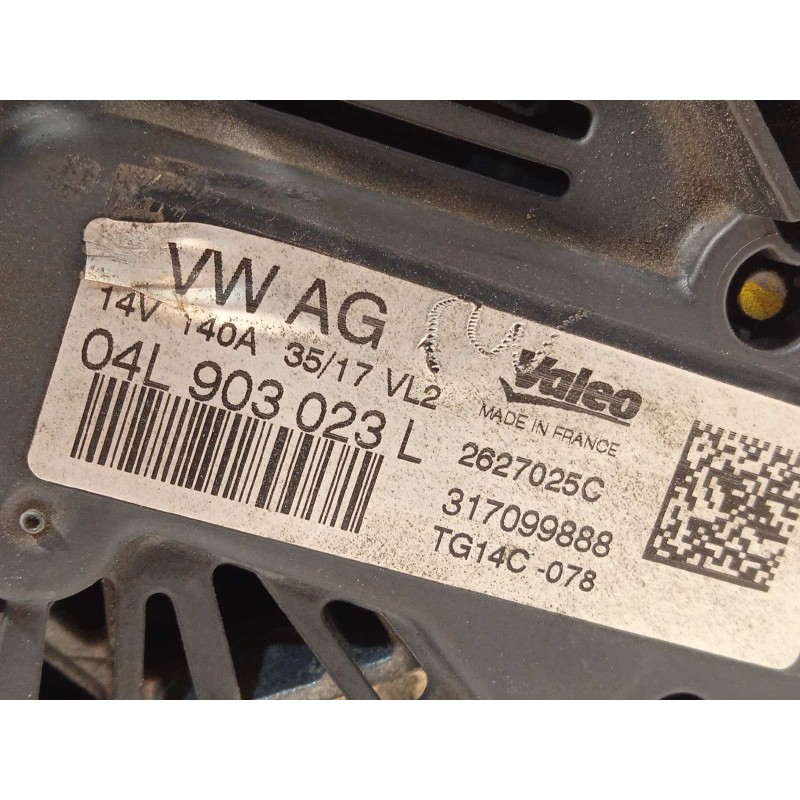 Recambio de alternador para skoda octavia combi (5e5) rs referencia OEM IAM 04L903023L  TG14C078