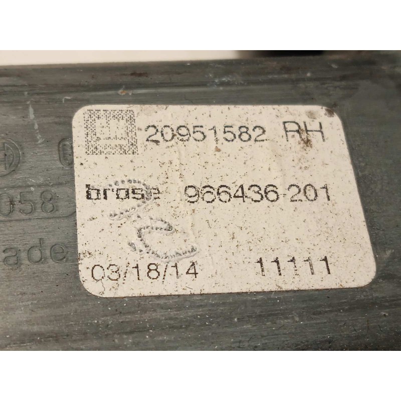 Recambio de elevalunas delantero derecho para opel zafira tourer 2.0 cdti cat referencia OEM IAM 13260138  