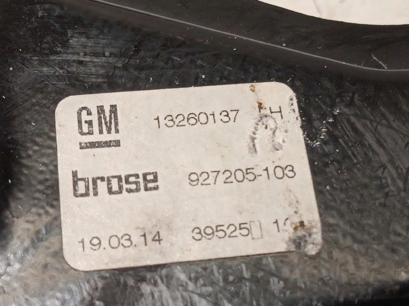 Recambio de elevalunas delantero izquierdo para opel zafira tourer 2.0 cdti cat referencia OEM IAM 13260137  