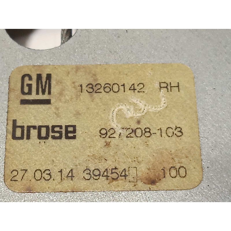 Recambio de elevalunas trasero derecho para opel zafira tourer 2.0 cdti cat referencia OEM IAM 13260142  