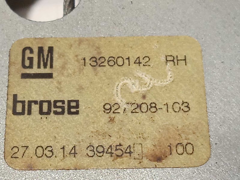 Recambio de elevalunas trasero derecho para opel zafira tourer 2.0 cdti cat referencia OEM IAM 13260142  