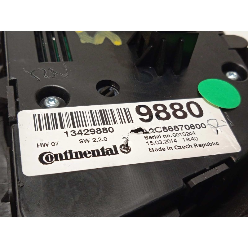 Recambio de mando climatizador para opel zafira tourer 2.0 cdti cat referencia OEM IAM 13429880  