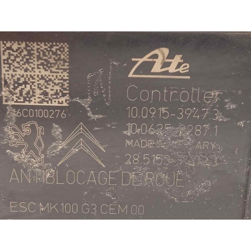 Recambio de abs para citroën c3 tonic referencia OEM IAM 9817031680 10091539473 10022008814