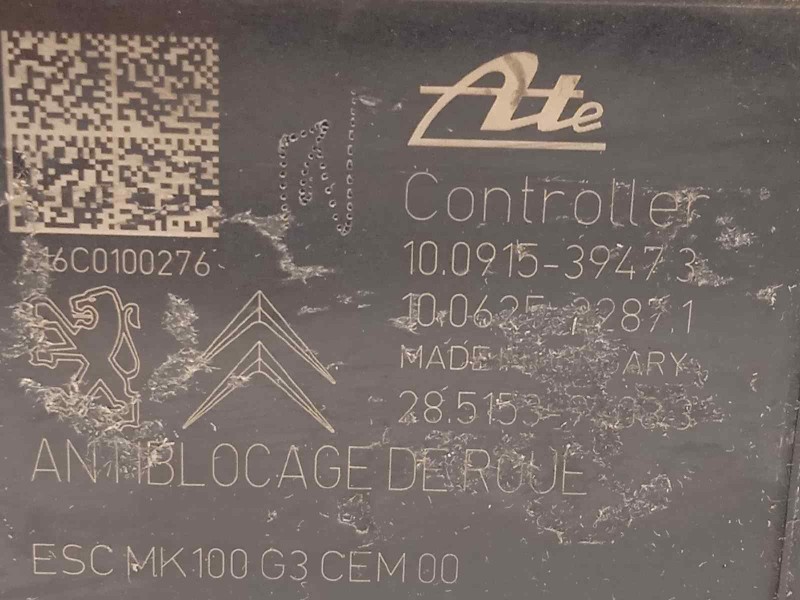 Recambio de abs para citroën c3 tonic referencia OEM IAM 9817031680 10091539473 10022008814