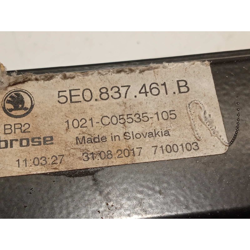 Recambio de elevalunas delantero izquierdo para skoda octavia combi (5e5) rs referencia OEM IAM 5E0837461B  5Q0959801B