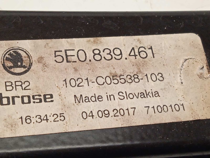 Recambio de elevalunas trasero izquierdo para skoda octavia combi (5e5) rs referencia OEM IAM 5E0839461  5Q0959811E