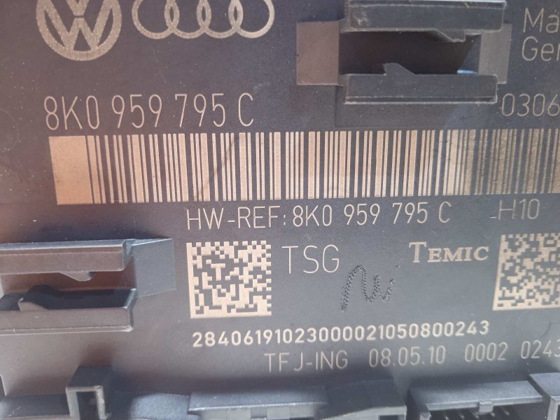 Recambio de centralita confort para audi q5 (8r) 2.0 16v tfsi referencia OEM IAM 8K0959795C  