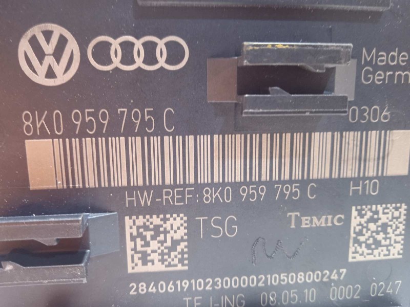 Recambio de centralita confort para audi q5 (8r) 2.0 16v tfsi referencia OEM IAM 8K0959795C  
