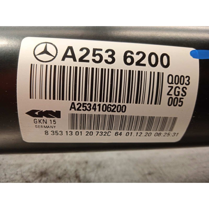 Recambio de transmision central para mercedes-benz clase glc coupe (bm 253)(6.2016) referencia OEM IAM A2534106200  