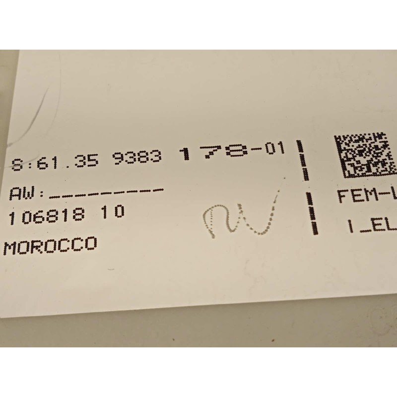 Recambio de caja reles / fusibles para bmw serie 3 touring (f31) 335d xdrive referencia OEM IAM 61359383178  