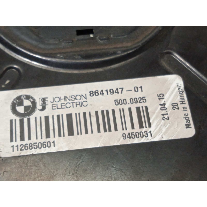Recambio de electroventilador para bmw serie 3 touring (f31) 335d xdrive referencia OEM IAM 17428641965  8641947