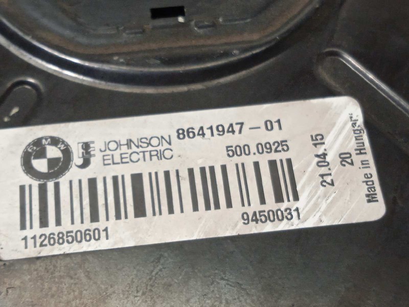 Recambio de electroventilador para bmw serie 3 touring (f31) 335d xdrive referencia OEM IAM 17428641965  8641947