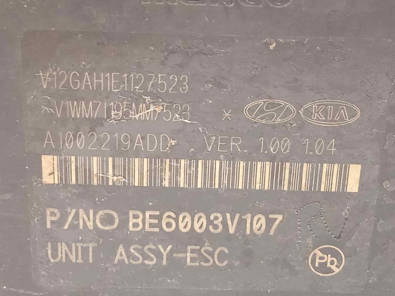 Recambio de abs para kia stonic (ybcuv) drive referencia OEM IAM 58920H8250 BE6003V107 MGH85ADBH6013V103