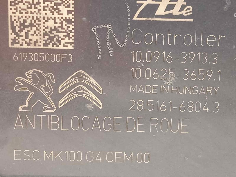 Recambio de abs para citroën c-elysée shine referencia OEM IAM 9822654880 10091639133 10022012064