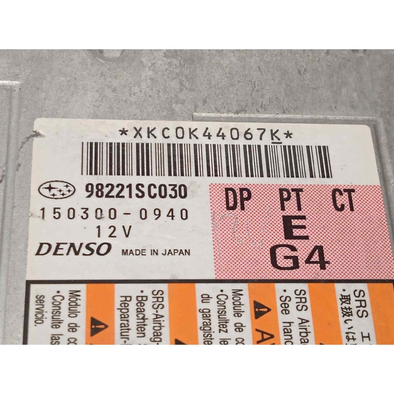 Recambio de centralita airbag para subaru forester s12 2.0 diesel cat referencia OEM IAM 98221SC030  1503000941