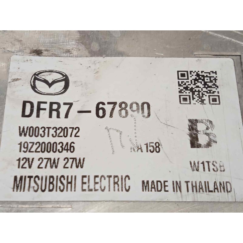 Recambio de centralita faros xenon para mazda cx-30 referencia OEM IAM DFR767890  W003T32072