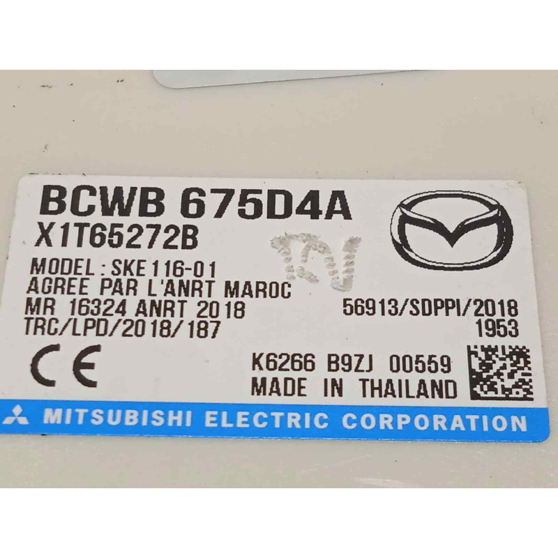 Recambio de modulo electronico para mazda cx-30 referencia OEM IAM BCWB675D4A  