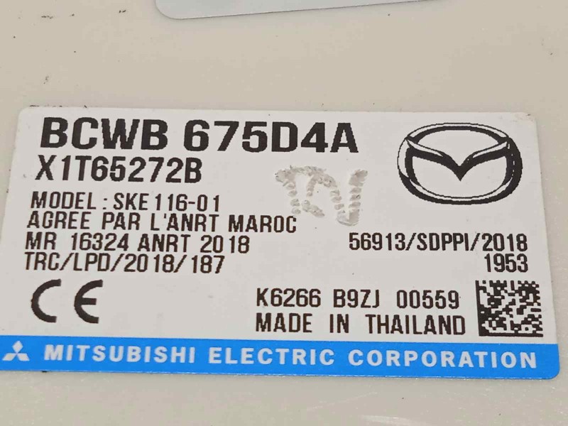 Recambio de modulo electronico para mazda cx-30 referencia OEM IAM BCWB675D4A  
