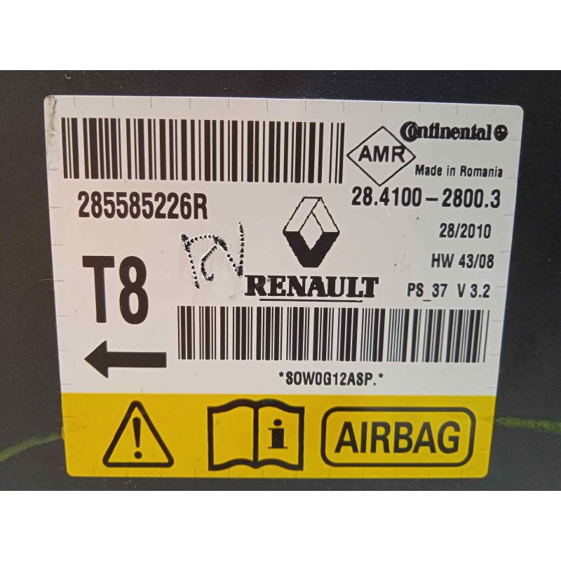 Recambio de centralita airbag para renault megane iii berlina 5 p dynamique referencia OEM IAM 285585226R  28410028003