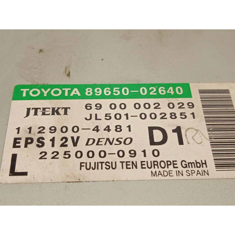Recambio de modulo electronico para toyota auris hybrid active referencia OEM IAM 8965002640  