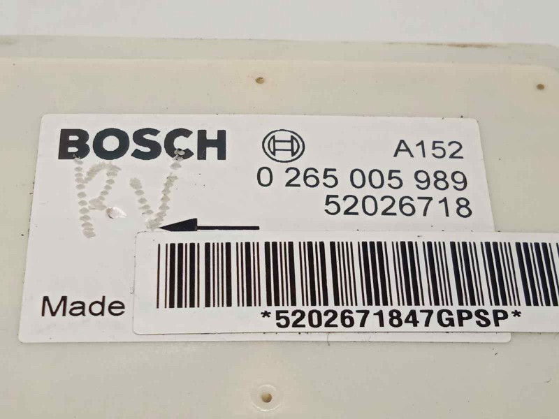 Recambio de centralita esp para fiat 500 1.2 referencia OEM IAM 52026718  0265005989