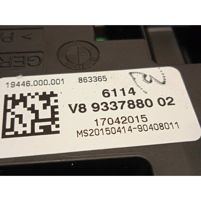 Recambio de caja reles / fusibles para bmw serie 3 touring (f31) 335d xdrive referencia OEM IAM 61149337880  