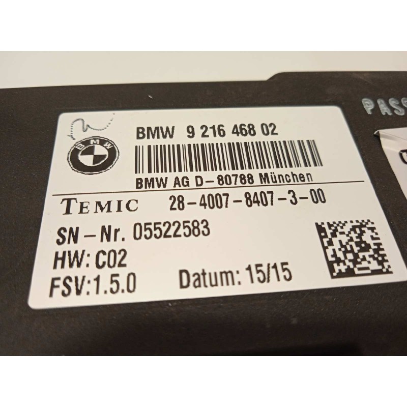 Recambio de modulo electronico para bmw serie 3 touring (f31) 335d xdrive referencia OEM IAM 9216468  