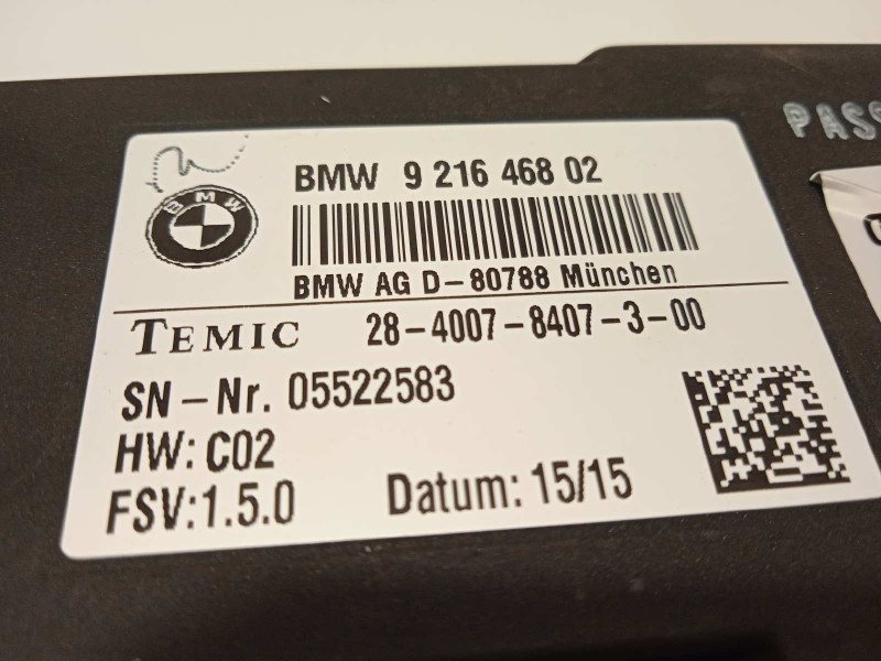 Recambio de modulo electronico para bmw serie 3 touring (f31) 335d xdrive referencia OEM IAM 9216468  