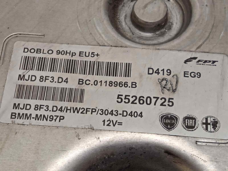 Recambio de centralita motor uce para opel combo d 1.3 16v cdti referencia OEM IAM 55260725  