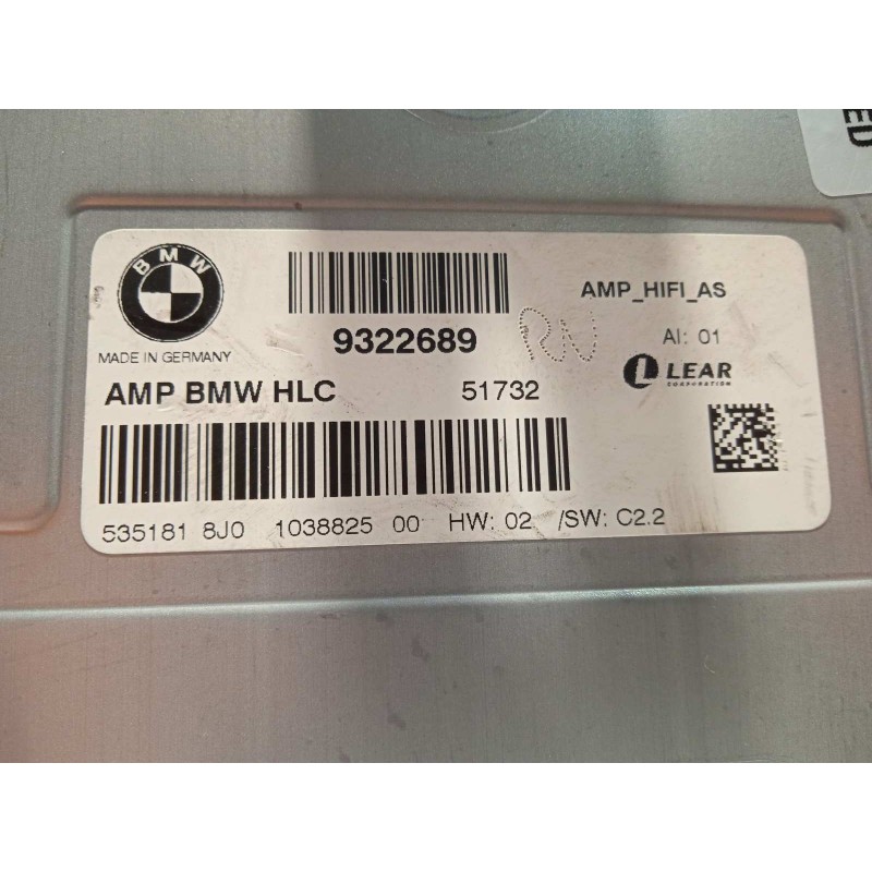 Recambio de modulo electronico para bmw serie 3 touring (f31) 335d xdrive referencia OEM IAM 9322689  