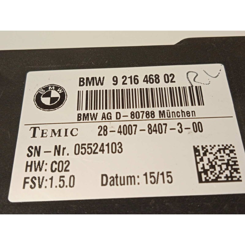 Recambio de modulo electronico para bmw serie 3 touring (f31) 335d xdrive referencia OEM IAM 9216468  