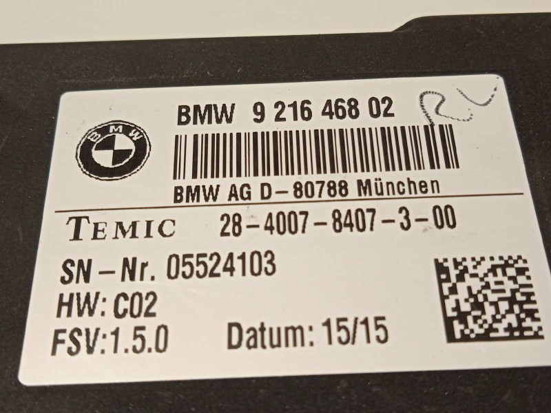 Recambio de modulo electronico para bmw serie 3 touring (f31) 335d xdrive referencia OEM IAM 9216468  