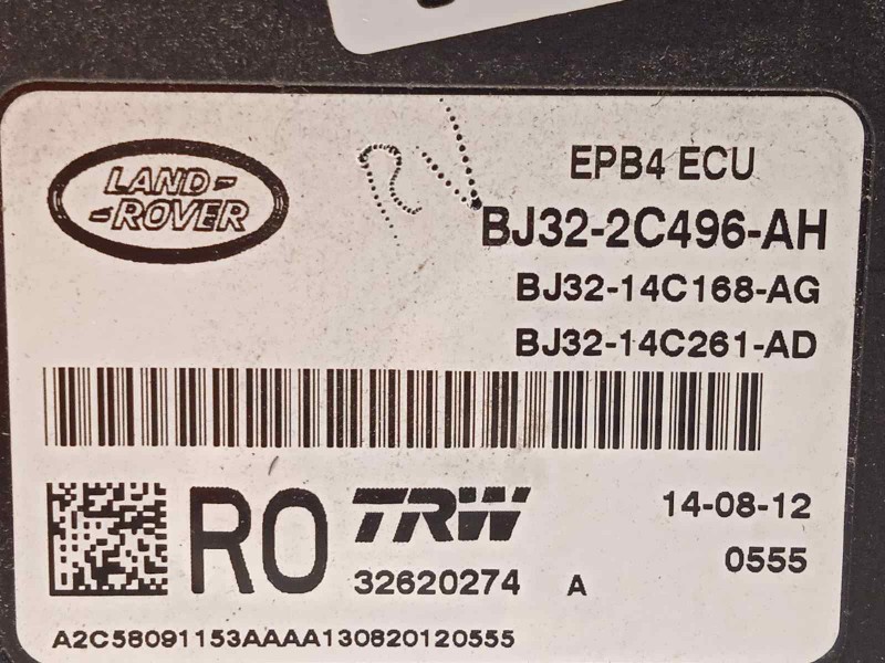 Recambio de modulo electronico para land rover evoque pure referencia OEM IAM BJ322C496AH  LR035288