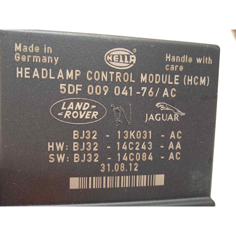 Recambio de centralita luces para land rover evoque pure referencia OEM IAM BJ3213K031AC 5DF00904176 LR032869
