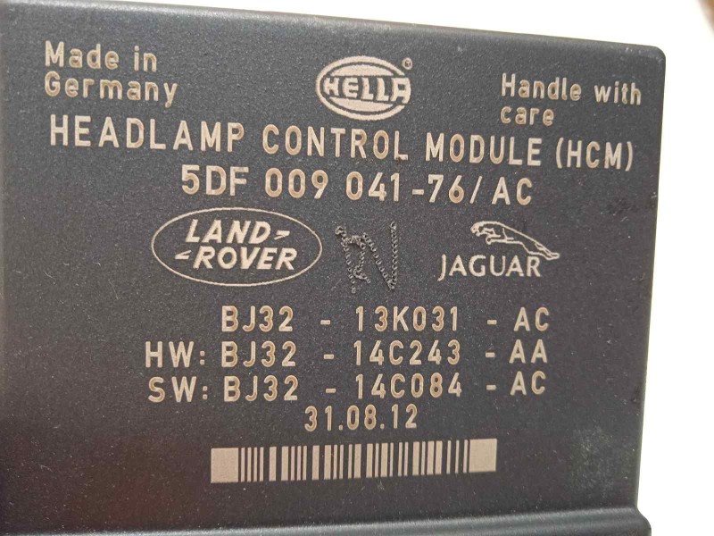 Recambio de centralita luces para land rover evoque pure referencia OEM IAM BJ3213K031AC 5DF00904176 LR032869