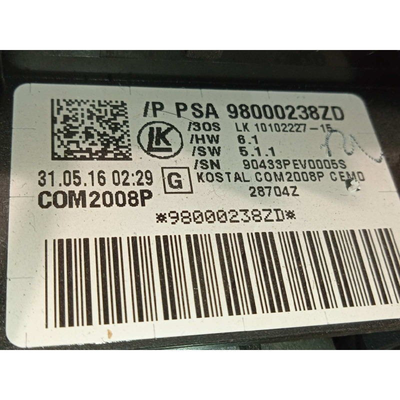 Recambio de mando intermitentes para citroën c4 lim. live edition referencia OEM IAM 98000238ZD  