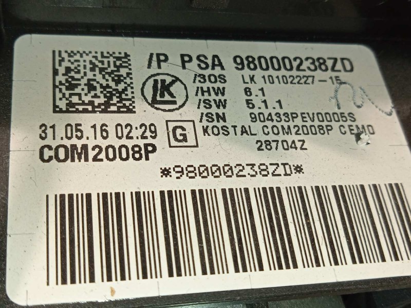 Recambio de mando intermitentes para citroën c4 lim. live edition referencia OEM IAM 98000238ZD  