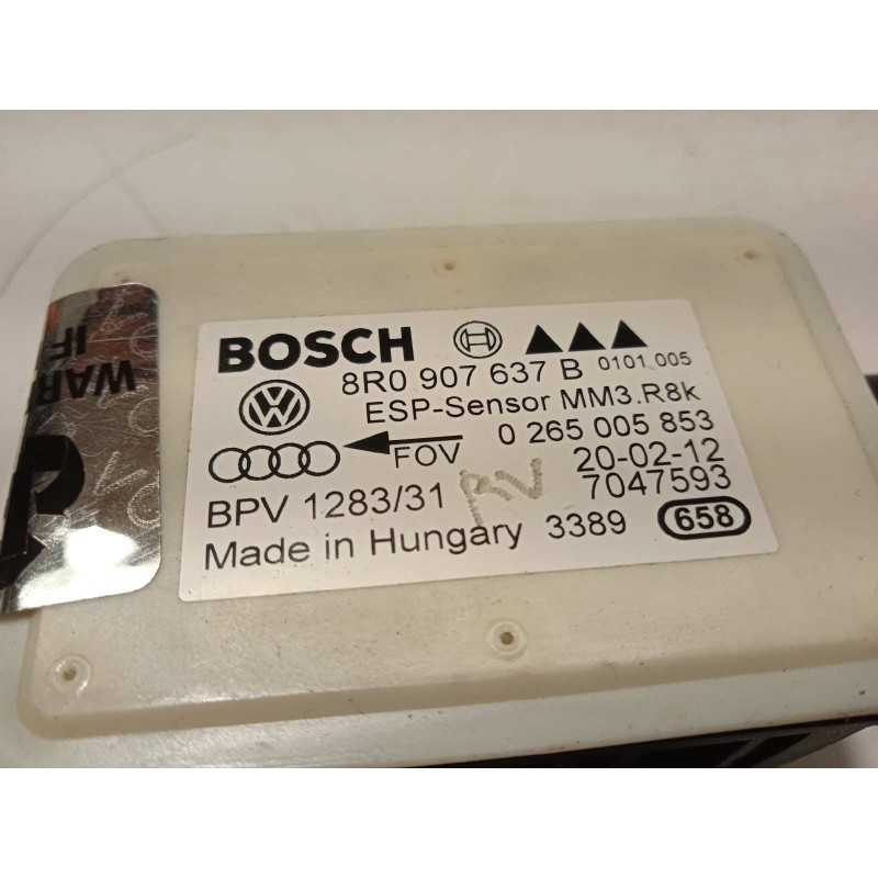 Recambio de centralita esp para audi a4 ber. (b8) básico referencia OEM IAM 8R0907637B  0265005853