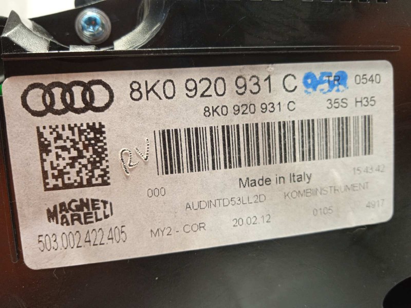 Recambio de cuadro instrumentos para audi a4 ber. (b8) básico referencia OEM IAM 8K0920931C  503002422405