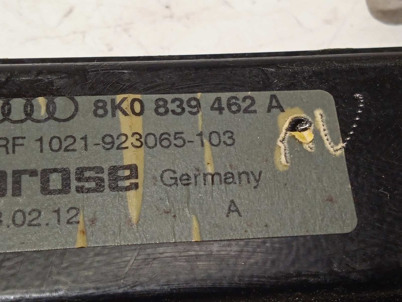 Recambio de elevalunas trasero derecho para audi a4 ber. (b8) básico referencia OEM IAM 8K0839462A  8K0959812A