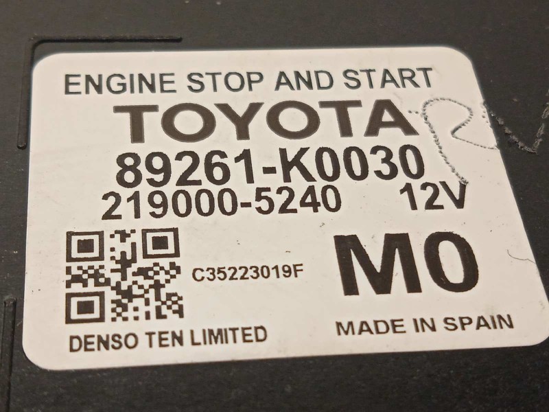 Recambio de modulo electronico para toyota yaris (ksp211 1.5 referencia OEM IAM 89261K0030  