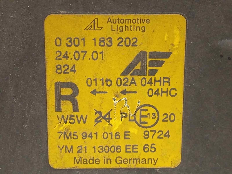 Recambio de faro derecho para ford galaxy (vy) trend referencia OEM IAM 7M5941016E YM2113006EE65 0301183202