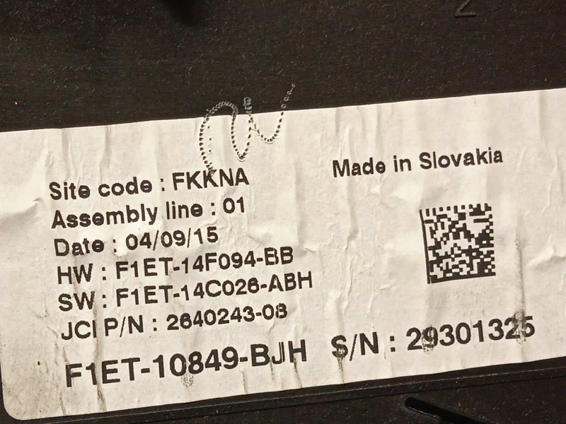 Recambio de cuadro instrumentos para ford focus lim. 1.0 ecoboost cat referencia OEM IAM F1ET10849BJH  2303634