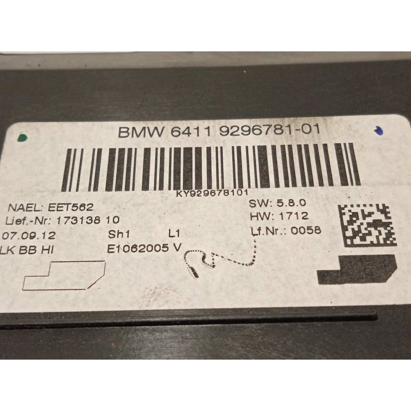 Recambio de modulo electronico para bmw serie 1 lim. (f20) 116d referencia OEM IAM 64119296781  