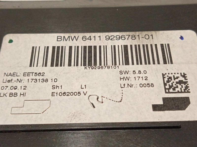 Recambio de modulo electronico para bmw serie 1 lim. (f20) 116d referencia OEM IAM 64119296781  