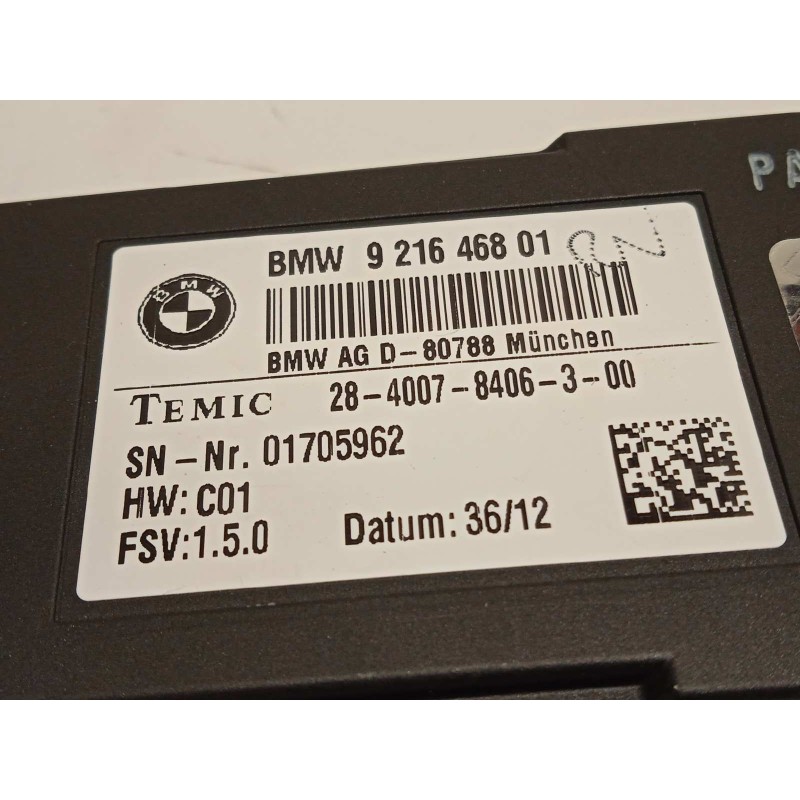Recambio de modulo electronico para bmw serie 1 lim. (f20) 116d referencia OEM IAM 9216468  