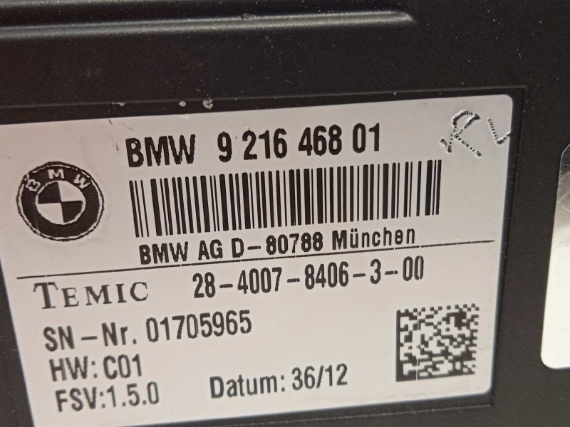 Recambio de modulo electronico para bmw serie 1 lim. (f20) 116d referencia OEM IAM 9216468  